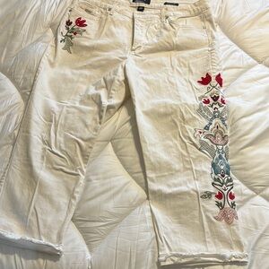 Nine West Cream Jeans